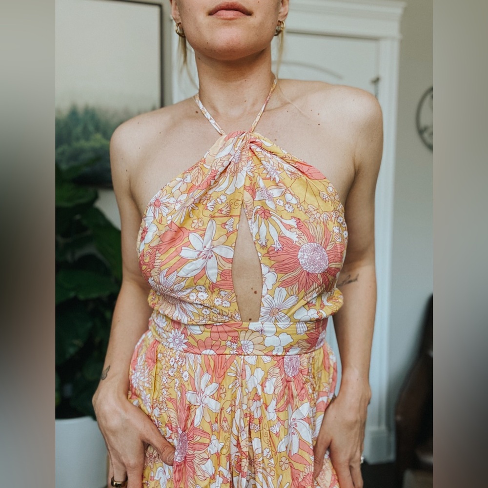 High Neck Maxi Sun Dress